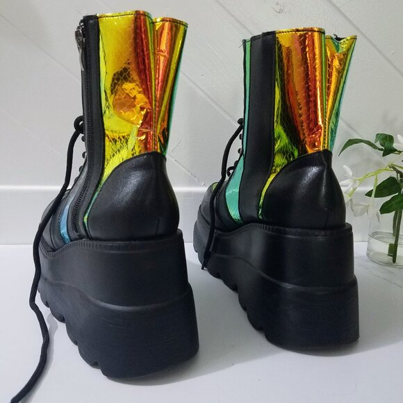 Snake Punk Platform Boots - Picture 4 of 6